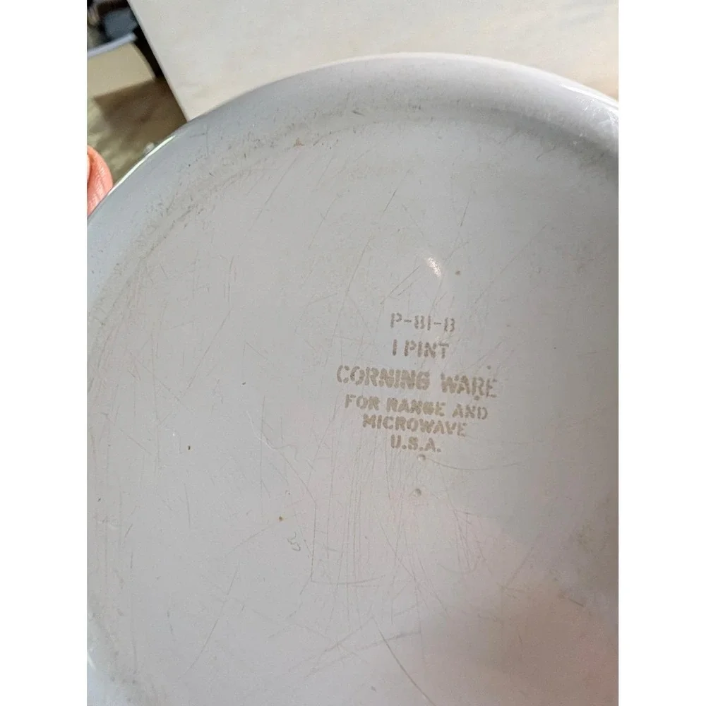 Vintage Corning Ware Blue Orng Cornflower Saucepan S P-81-B P-82-B & P-1 3/4-B
